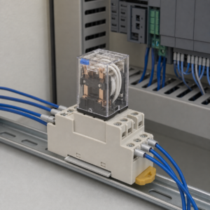 Đế rơ le OMRON PYF08A-N 8 chân gắn ray DIN với relay MY2
