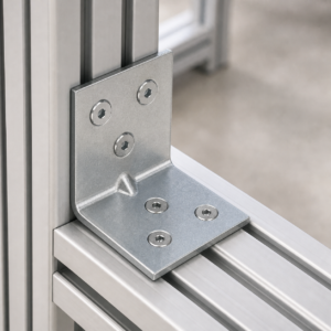 Ke góc thép 38x32 mm liên kết hai thanh khung máy vuông góc