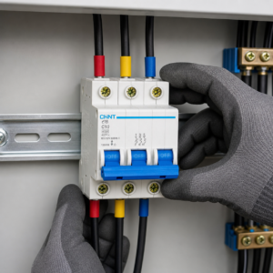 Ứng dụng MCB CHINT eB C10 3P trong tủ điện