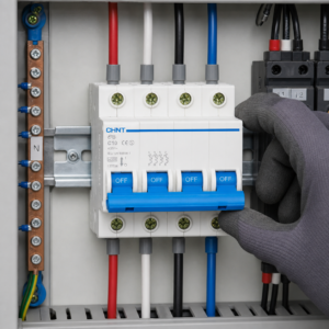 Ứng dụng MCB CHINT eB C10 4P trong tủ điện
