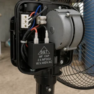 Ứng dụng tụ quạt B&T 2.5µF 400VAC trong motor