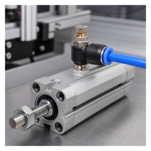 Van tiết lưu khí nén M5 ống 4 mm SNE00816 lắp trên xi lanh nhỏ