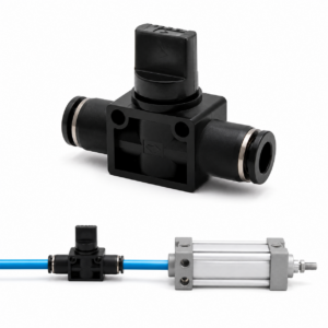 Van Tay Khí Nén AirTAC PHV10BD Hai Ngả Ống 10 mm – ảnh sản phẩm và ứng dụng