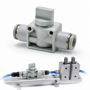 Van Tay Khí Nén AirTAC PHV6A Ba Ngả Ống 6 mm – ảnh sản phẩm và ứng dụng