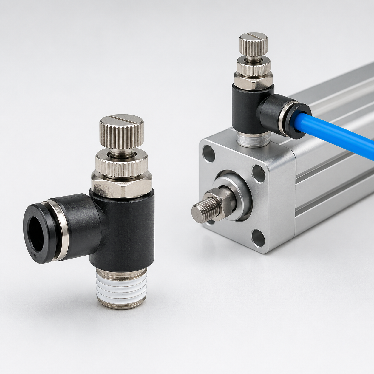 Van Tiết Lưu Khí Nén AirTAC PSL801AD Ống 8 mm Ren PT1/8 Van Tiết Lưu Khí Nén AirTAC PSL801AD Ống 8 mm Ren PT1/8 – ảnh sản phẩm và ứng dụng