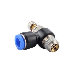 Van tiết lưu khí nén xoay 360 độ ren M5 nối ống 4 mm SNE00816