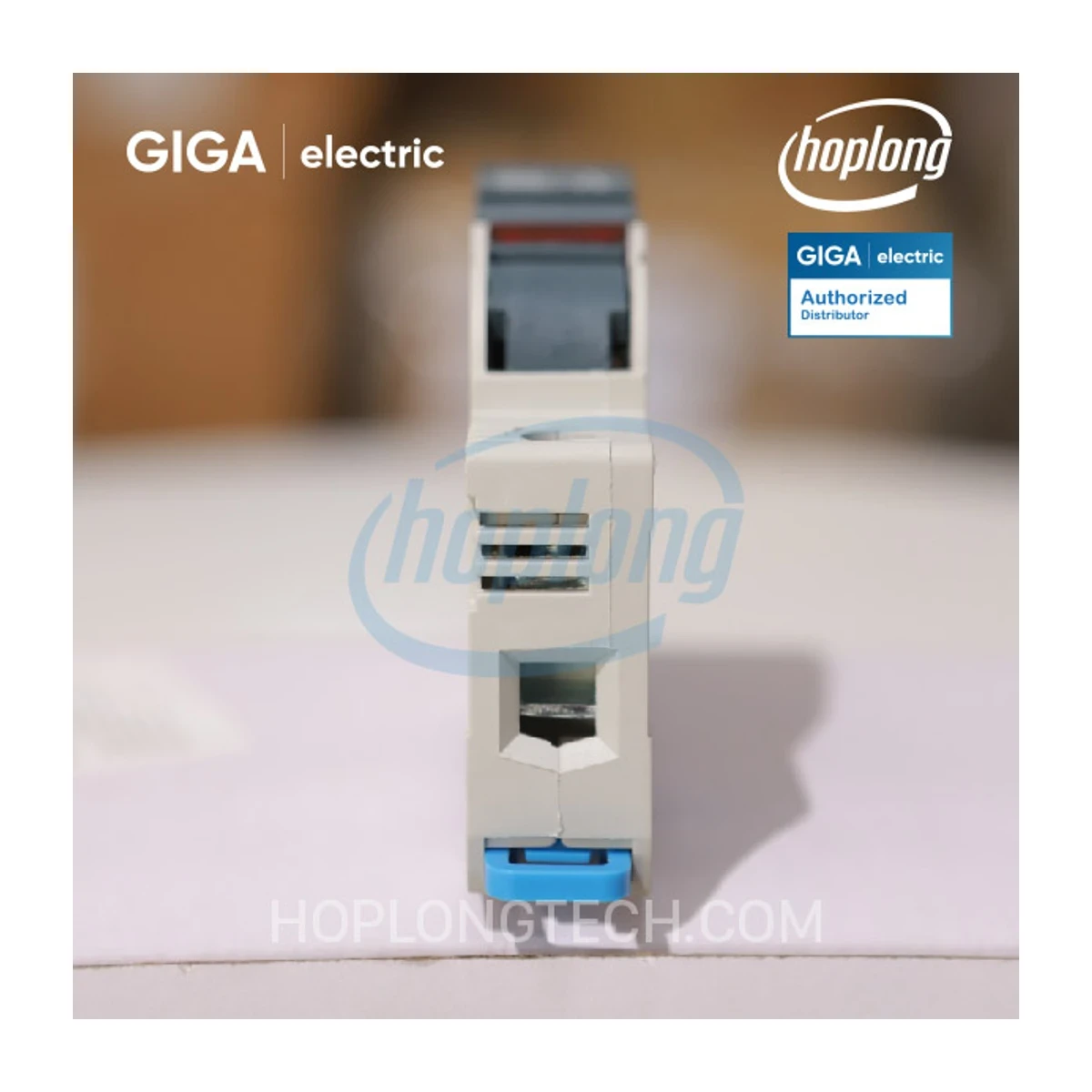 Vỏ cầu chì GIGA18W-32X cho GG15-2A Vỏ cầu chì Giga Electric GIGA18W-32X lắp thanh DIN cho ruột 10x38mm